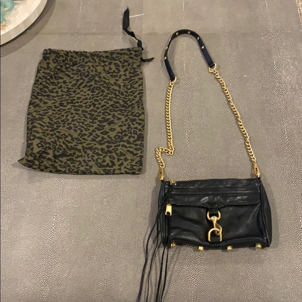 Black Rebecca Minkoff Mini MAC Crossbody Bag